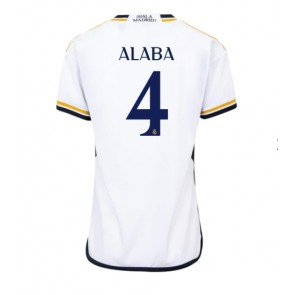 Real Madrid David Alaba #4 Hjemmebanetrøje Dame 2023-24 Kort ærmer